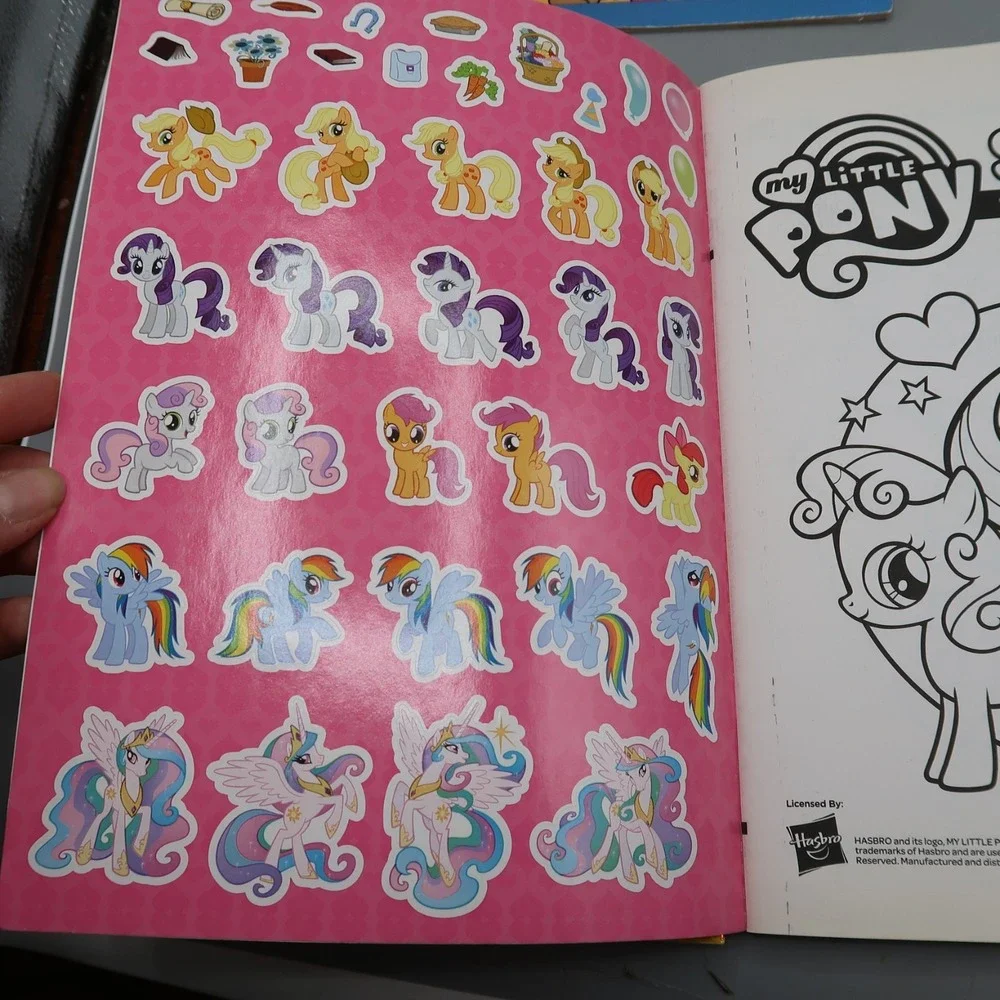 Vintage Paint With Water, Disney Elena Coloring, My Little Pony Sticker Book Lot